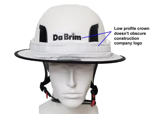 Work-at-height helmet brims.
